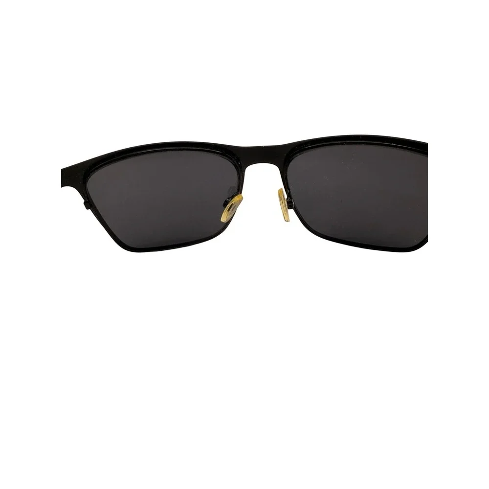 Oscar de la Renta Matte Black Rectangular Metal Sunglasses OSS8012MCEN 002